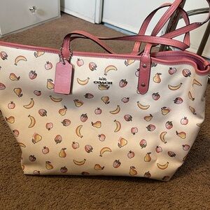 Coach reversible tote